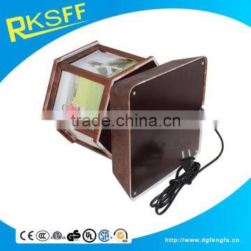 Big Photo Frame,hexagon Shape Can 360 Rotate Photo Frame photo-4