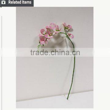 New Arrival Flower Home Decoration Real Touch 7 Flowers Purple Dendrobium photo-5