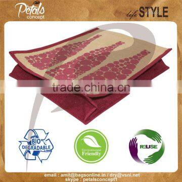 PP Laminated Three Bottle Jute Wine Bag photo-6