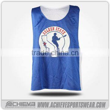 Mesh cheap custom sublimated lacrosse pinnies latest dress designs