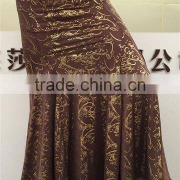 Stretchy Metallic Belly Dance Trumpet Mermaid Fusion Skirt photo-3