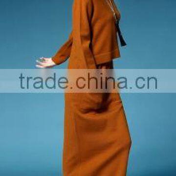 2016 New Latest Spring Autumn Women 2 Pieces Suits Loose Sweater Pullover Plus Skirt photo-3