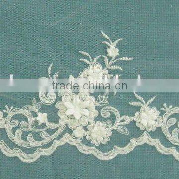 Frech Newest design lace trim with handmade