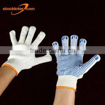 Stock Non Slip Cotton Work Gloves