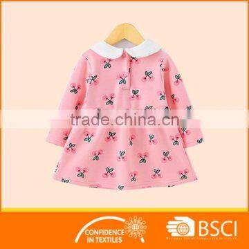 New Style Cartoon Printed Pink Baby Girl Dress photo-2
