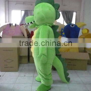 Green Dragon Mascot Costume/Plush Fabric Dragon Mascot Costume