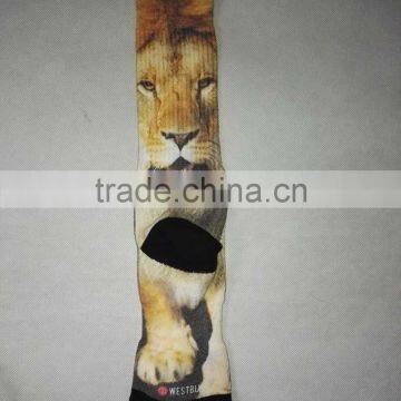Blank Polyester Socks for Sublimation With Black Toe and Black Heel photo-5