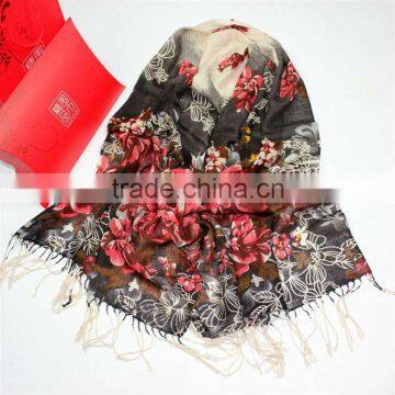 Stock Printed Wool Scarf Long Wool Scarf 2012 Winter Scarves