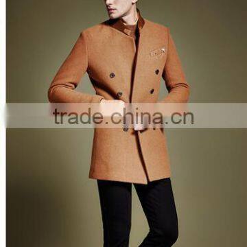 Winter Long Slim Fit Wool Blend Men Winter Coat photo-6