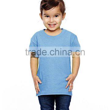 Kids Cotton t Shirt Printing Custom Blank White t Shirt Wholesale Toddlers Soft Jerseys Knit-collar photo-5