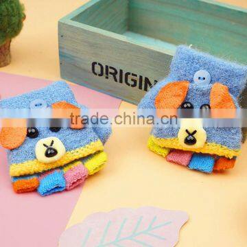 TC13014 Personalized Winter Warm Baby Gloves, Cheap Knitted Animal Pattern Kids Gloves Wholesale photo-2
