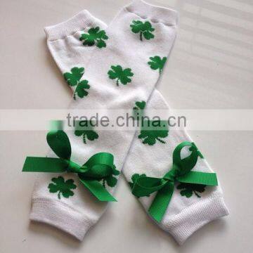 100% Cotton Leg Warmers Knitted Wool Leggings Blue Ruffle Leggings photo-4