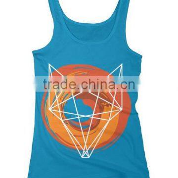 China Wholesale Custom Printing 100 Cotton Bulk Ladies Sports Tank Top photo-5