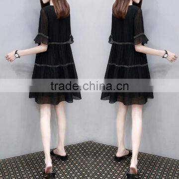 Z&M Women's 2017 Blue Lace Dress Night Wearing Dress Ladies Wear Dress photo-6