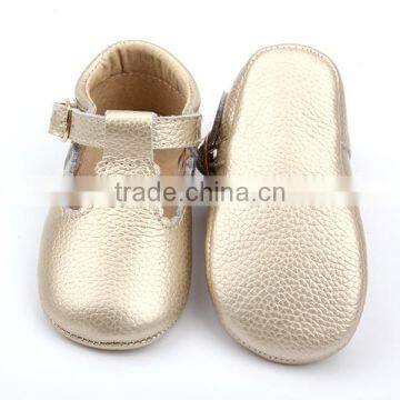 Customize Kids Leather Baby Girls T-bar Shoes 2017 photo-4