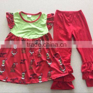 2016 fashion style wholesale children clothing usa red sweet child clothing