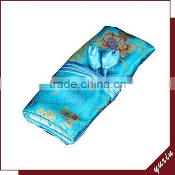 Chinese Factory Wholesales Stock Brocade Big Size 19*27CM Jewelry Roll Pouch JR030