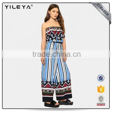 2017 Summer Strapless New Style Sleeveless Casual Fashion Jumpsuit for Women photo-3