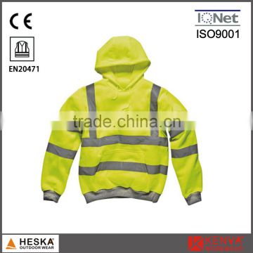 High visibility knitted jersey hi vis sweatshirt with 3M 8906 reflective tape