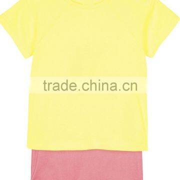 2017 Summer Season Custom Made Design for Kids Clothing T Shirt and Shorts Set photo-5