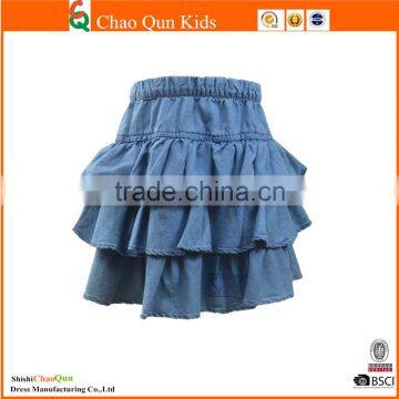 High Quality Children Beautiful Summer Short Girls Denim Skirt