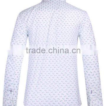 New Design Men's Long Sleeve Slim Fit Shirt With Contrast Collar and Cuff photo-4