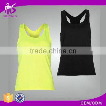 Guangzhou Shandao OEM Wholesale Casual Summer 92 Nylon 8 Spandex Breathable Fitness Women Tank Tops