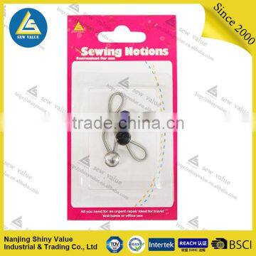 Different sizes custom packing cheap metal collar extenders for shirts with crystal on the surface