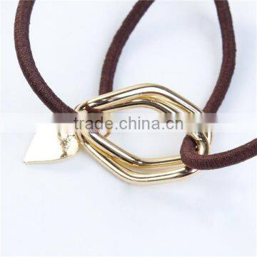 Iron Based Alloy Elastic Hair Ties Heart Coffee photo-2