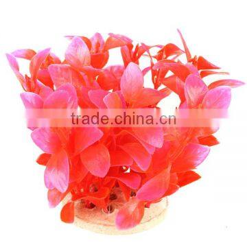 2016 Hot Sale Newest Aquarium Fish Tank Decoration Plastic Red Purple Plants Artificial Plants Grass Flower Ornament photo-3