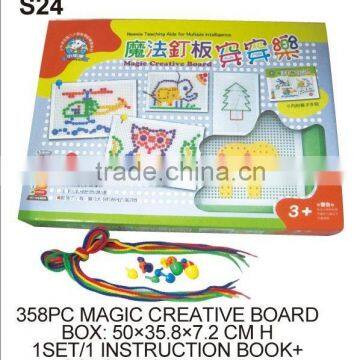 Plastic Connecting Educational Big Pegs And Peg Board Game photo-5