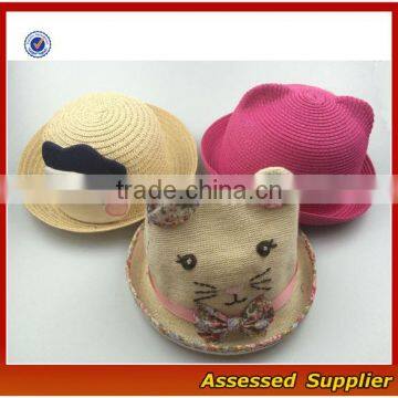 Angel Babys' Gifts!/Custom fashion baby paper straw hats sun paper hat crochet baby hat with free sample and designs-ZT-s081