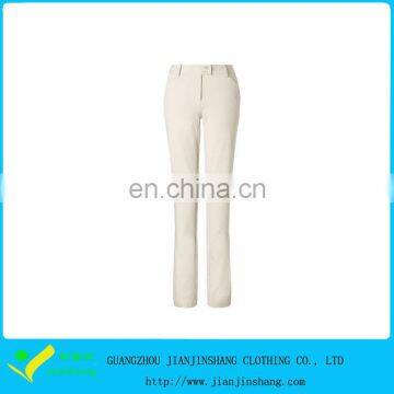 Classical Ladies White Color Polyester Lycra Golf Trousers Sales