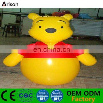 Factory inflatable cartoon bear shape tumbler inflatable bear punching bag for kids
