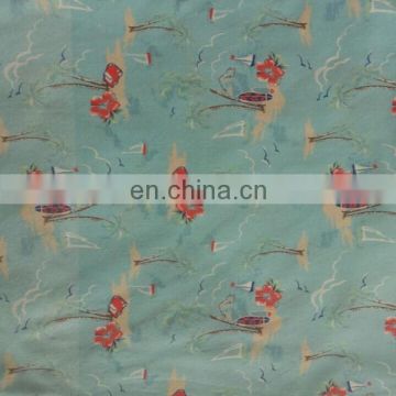 digital printed fabric on polyester cotton fabric