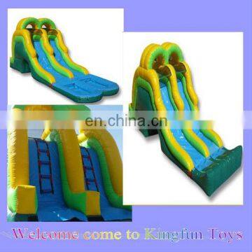 HOT Inflatable wet slide,double water slideway inflatable toys