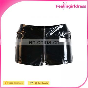 Online Shopping Clothing Wholesale Women Sexy Faux Leather Short Pants