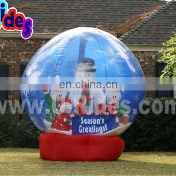 inflatable christmas snow ball