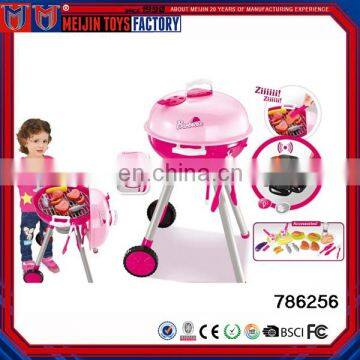 Top sale kitchen toys plastic pretend play BBQ mini food toys for kids