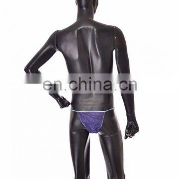 Nonwoven Disposable Spa Sexy Blue G-string for Male photo-2