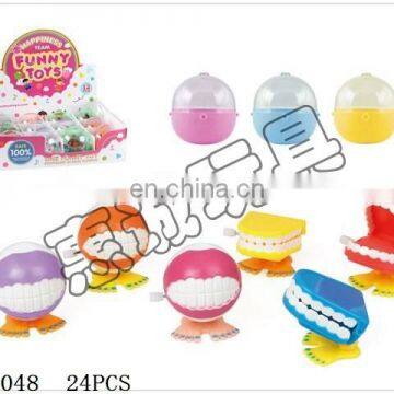 new type hot sold funny wind up toys teeth/eyes/tanks/trains