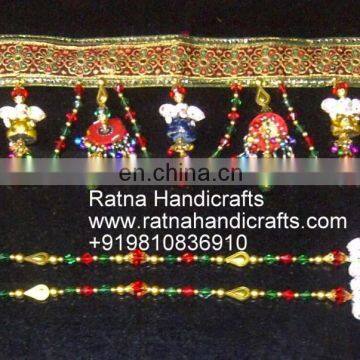 Decorative Handicrafts Bandhanwar Toran Zardos work Indian handicrafts diwali decoration