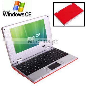 7.0 inch for Windows CE Notebook laptop Computer with WIFI, 512MB RAM + 4GB ROM, CPU: VIA WM8850, 600MHz laptop ,netbook