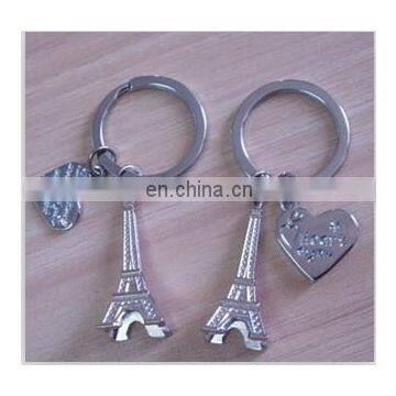 Eiffel tower wedding aluminium alloy keychains