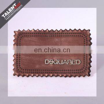 Custom PU Leather Private Brand Logo Patch for Jeans Label photo-3