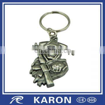 Custom Antique Plated Voodoo Doll Keychain