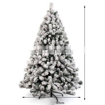 2017 New Big Size Tall Snowing White Christmas Tree Decorations Frosted Snow Artificial Christmas Trees Wholesale China photo-6