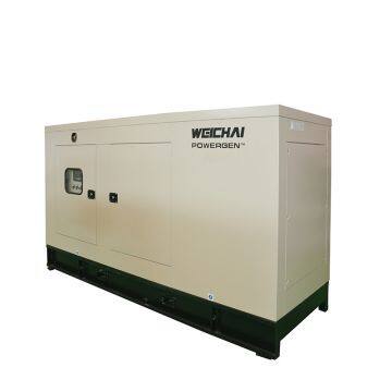 High reliability Weichai 40kw diesel engine generator 50kva silent gensets