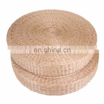 Natural Handmade Organic Round Portable Rattan Zen chairs for meditation