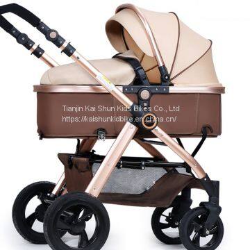 3 in 1 Baby Buggy Luxury Baby Pushchair with Big Wheels